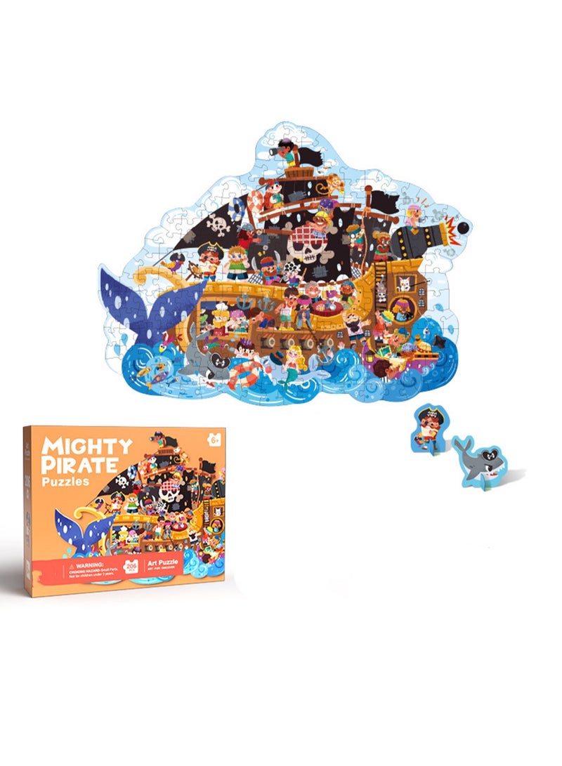 Diy Popular Puzzle Animal Educational Thinking Children'S Advanced Toys (206 Pieces Of Amazing Pirates) - Image 1